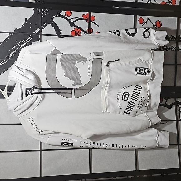 Ecko White Hoodie Pullover White‎ Size Medium - Picture 1 of 10